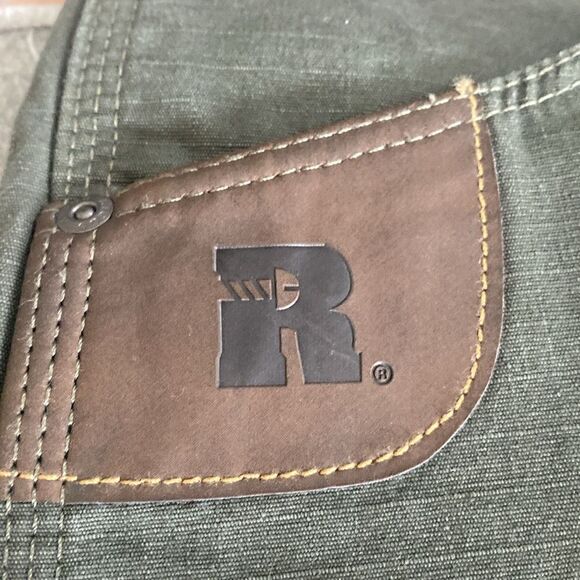 Wrangler Jeans Riggs Workwear Olive Green Size 48X30 Carpenter Like New - Picture 6 of 10